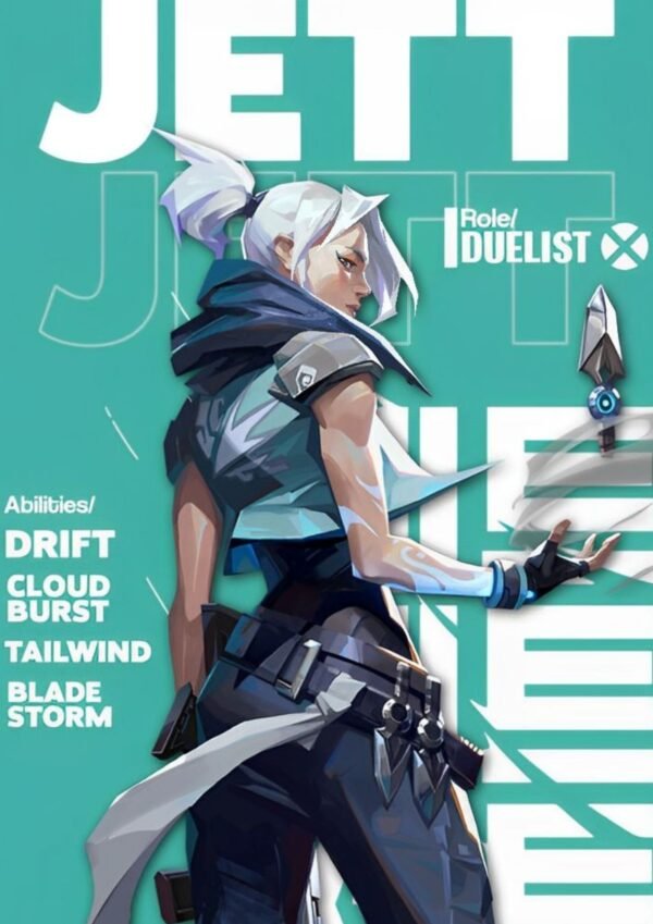 Jett Valorant Edition | A4 Poster