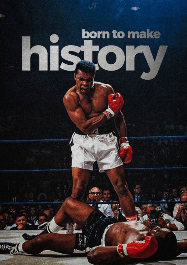 Muhammad Ali Motivational A4 Poster
