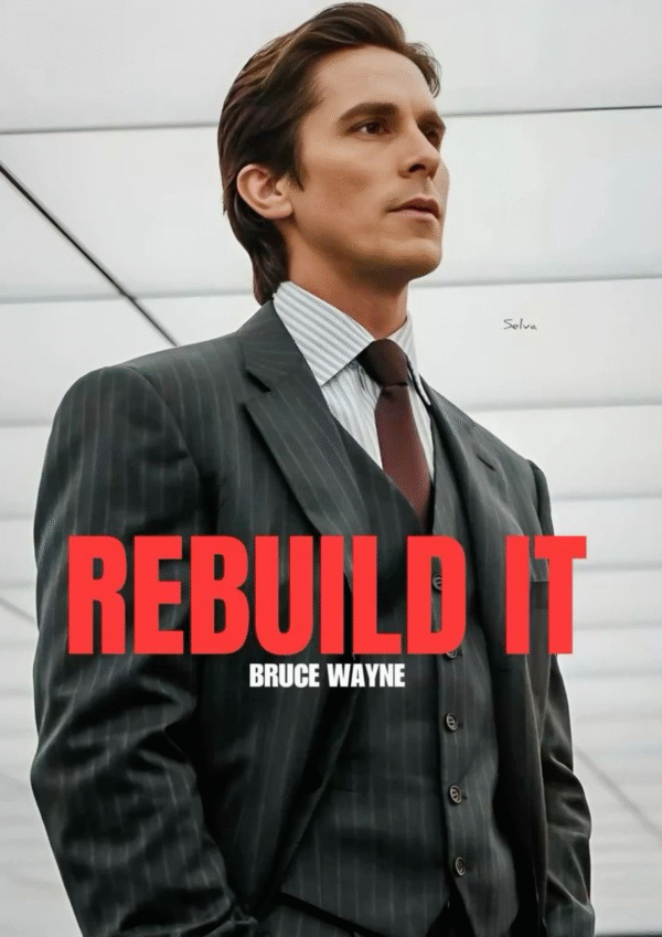Rebuild It Motivational A4 Poster