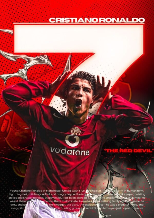 Red Devil CR7 | A4 Poster