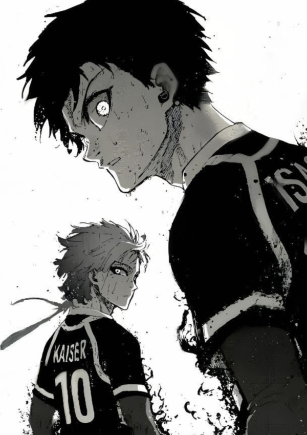 Isagi x Kaiser Blue Lock A4 Poster