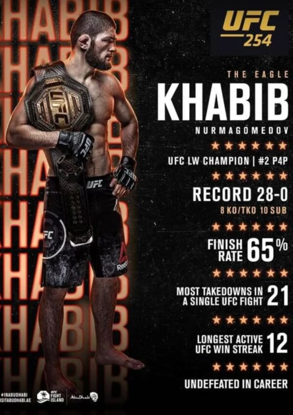 Khabib Undefeated Champion | A4 Poster