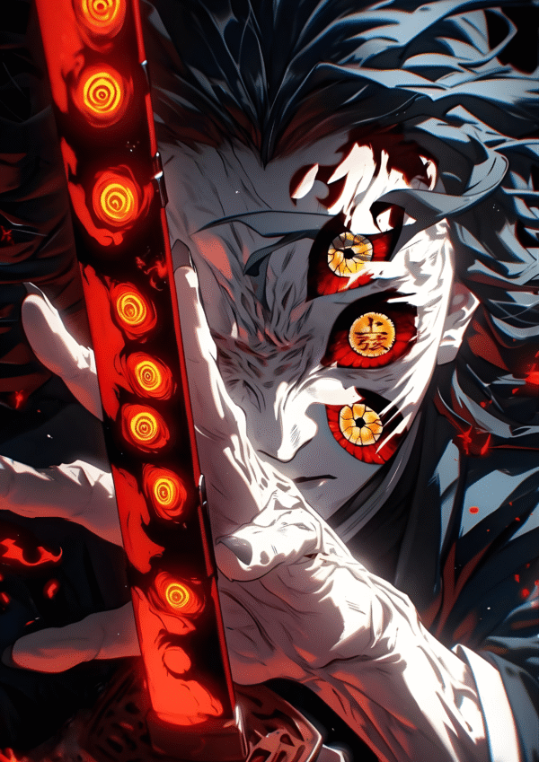 Kokushibo Moon Blade A4 Poster