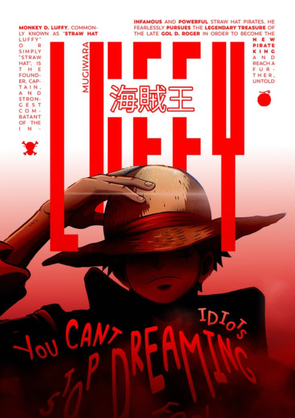 Luffy Yonko Era A4 Poster