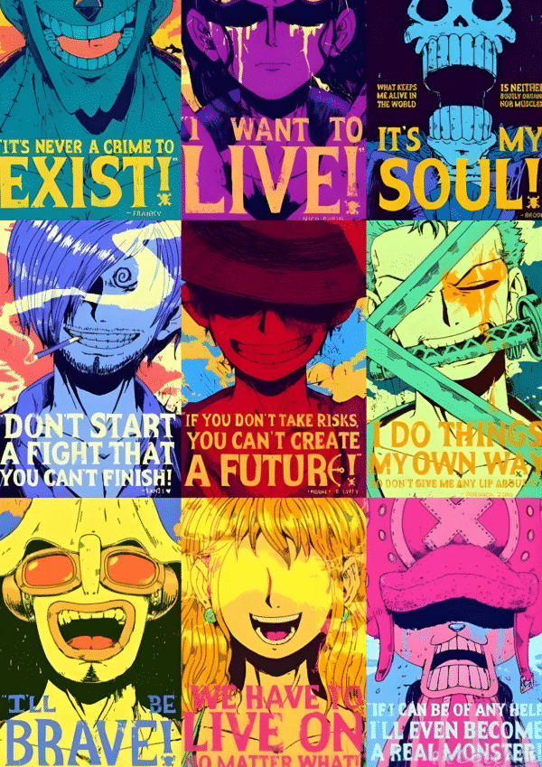 Straw Hats Motivation | A4 Poster