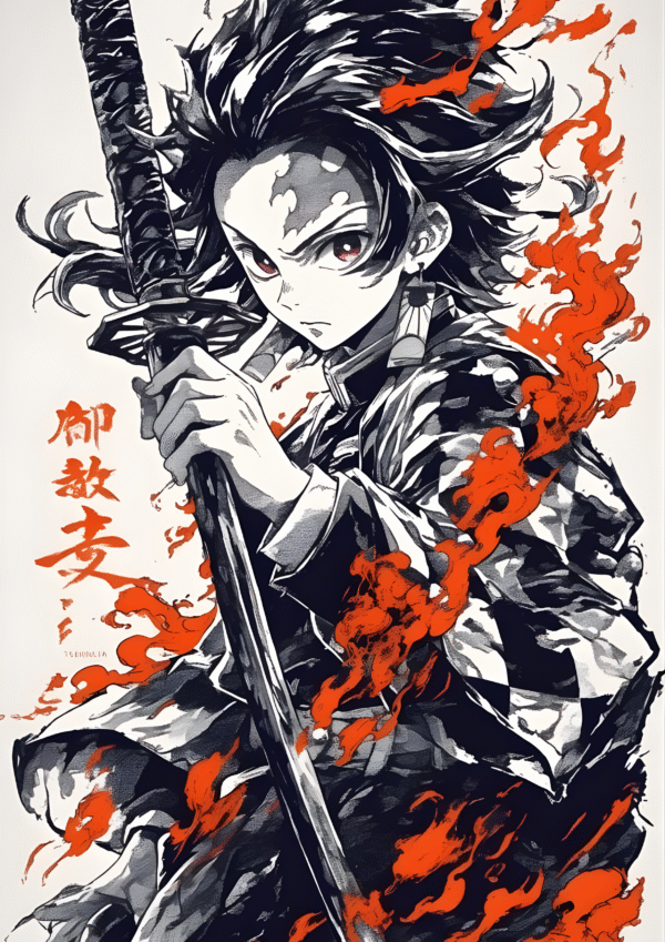 Tanjiro Demon Slayer A4 Poster