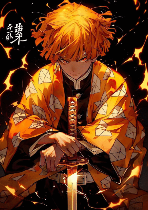 Zenitsu Agatsuma A4 Poster