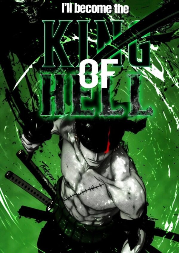 Zoro – King of Hell | A4 Poster