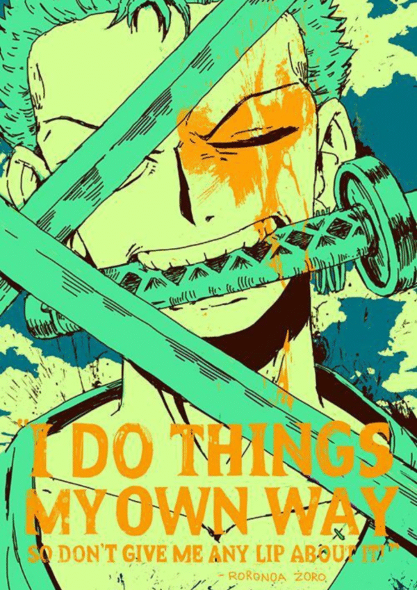 Endure and Win | Zoro A4 Poster