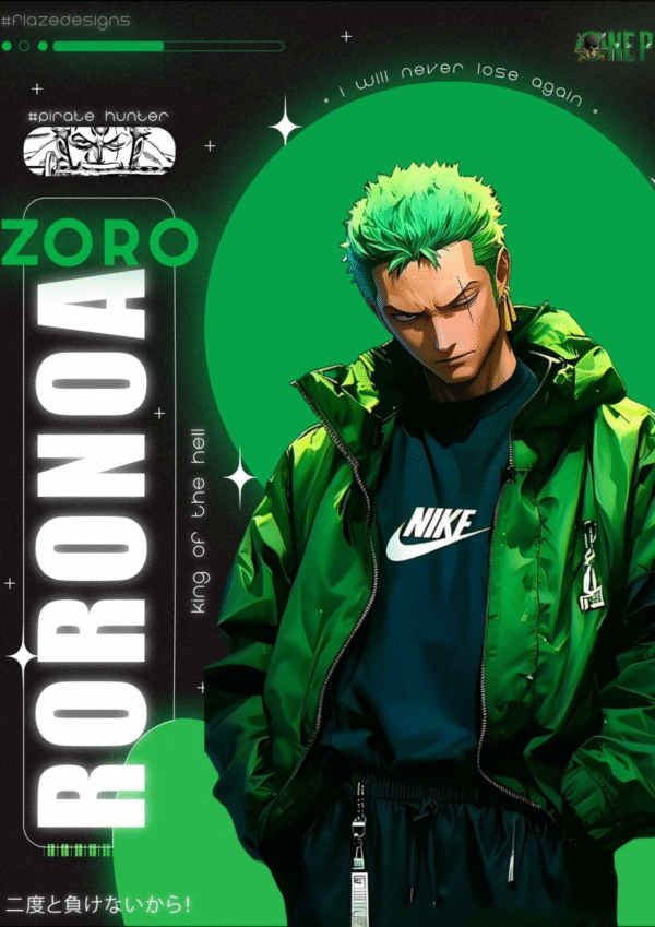 Zoro Modern Style A4 Poster