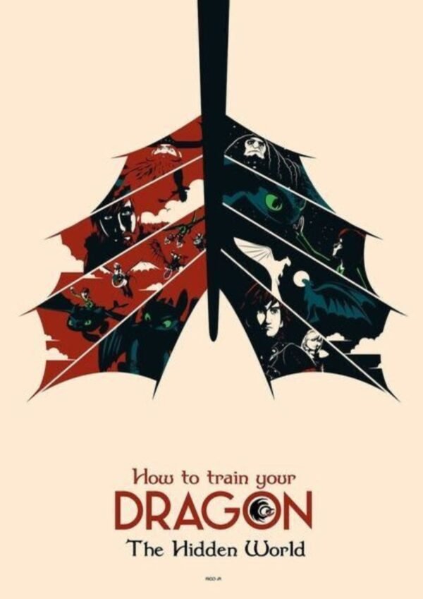 How to Train Your Dragon 3  | A4 Poster