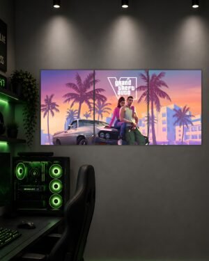 GTA 6 | GRAND THEFT AUTO VI | SPLIT POSTER | 3 PIECE SET