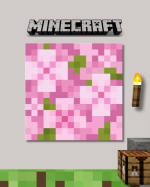 Cherry Blossom Leaves Poster | Minecraft Series