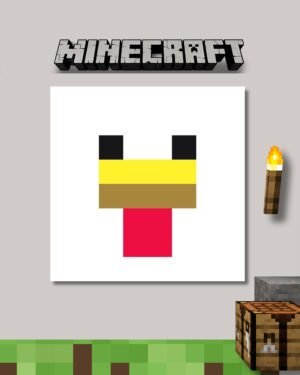 CHICKEN FACE | MINECRAFT POSTER