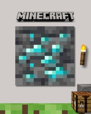 Diamond Ore Poster | Minecraft Series