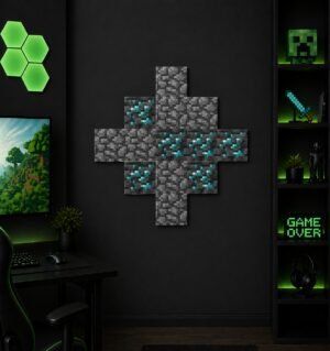 DIAMOND ORE WALL | MINECRAFT | SPLIT POSTER COMBO