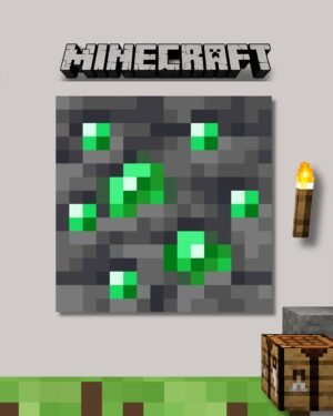 Emerald Ore Poster | Minecraft Series