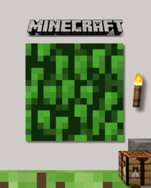 Minecraft Leaves Block Poster | Minecraft Series