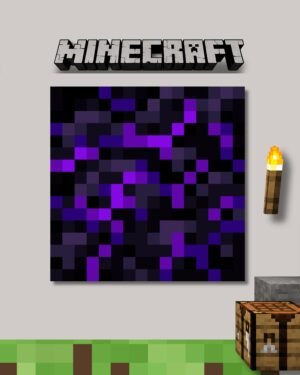 Obsidian Block Poster | Minecraft Series