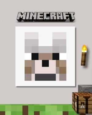 WOLF FACE | MINECRAFT POSTER