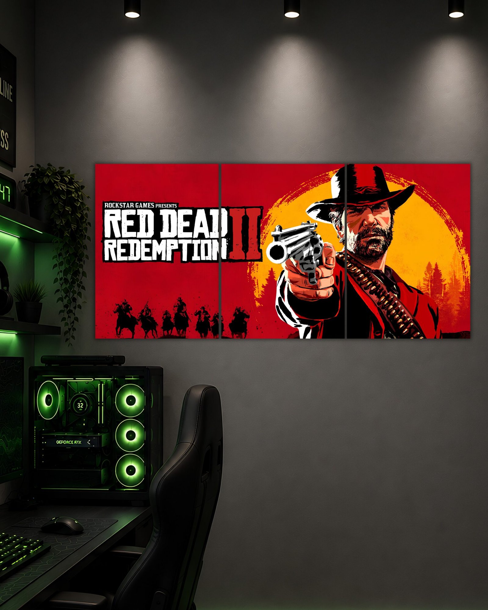 Red Dead Redemption 2 Split Poster