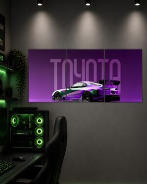 TOYOTA SUPRA | CAR SPLIT POSTER | 3 PIECE SET