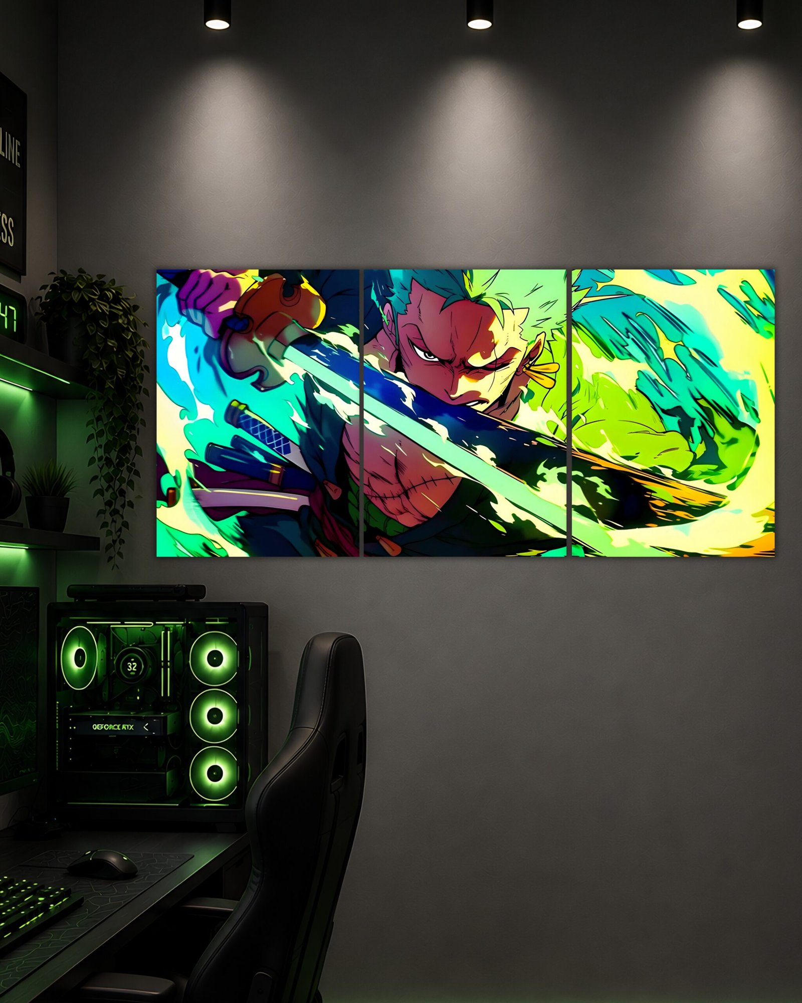 Roronoa Zoro One Piece Split Poster